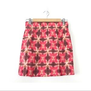 J.crew Tie-dye Silk A-line Mini Skirt